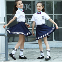 English Primary School Childrens Summer School Suit Kindergarten Garden Suit Shirts Childrens Games Choral Performance Class