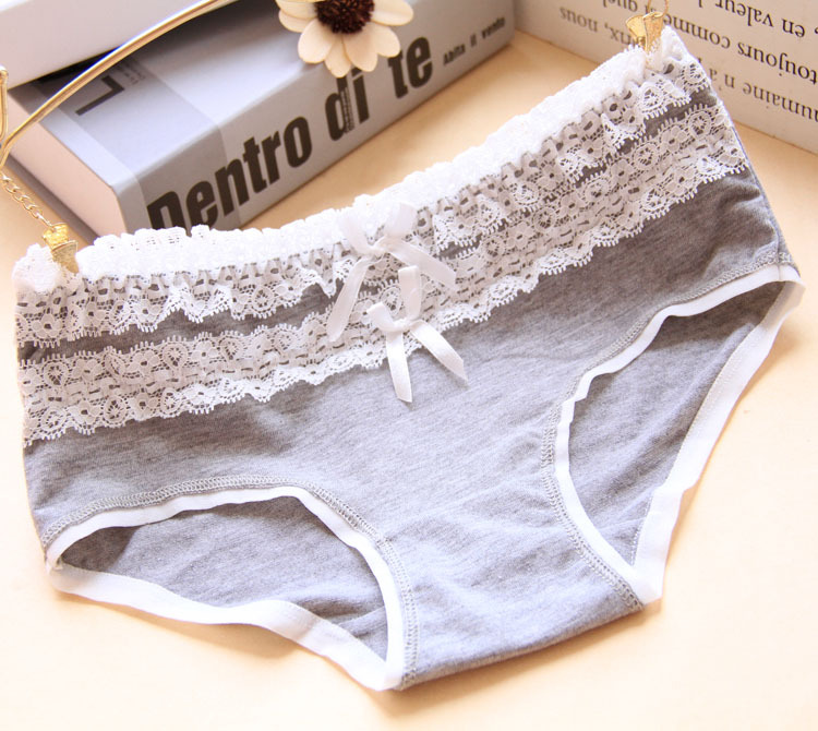 5 dải ở thắt lưng, vải cotton, nơ, bông sexy, chất béo, phụ nữ, trẻ em gái, đồ lót, sinh viên