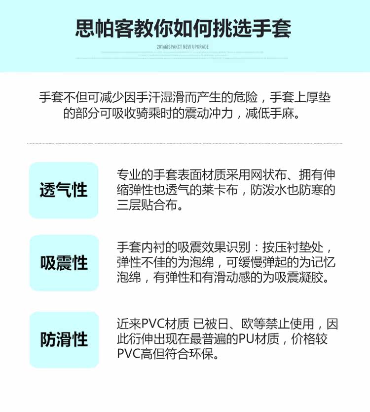 Gants pour vélo mixte SPAKCT - Ref 2240178 Image 24