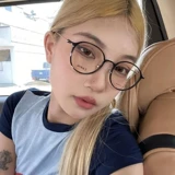 Корейская версия сети красной Tr90 Black -Frame Glasses Myopia Ultra -Slight Retro Boxes, женские маленькие лица, 素 素 ins Wind