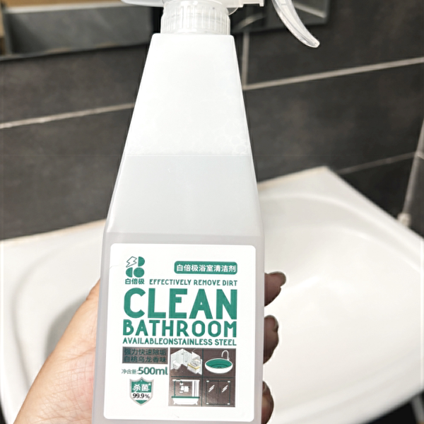 [500ml*3 Bottles] White Bepi Bathroom Cleaner for Tiles, Toilets, Glass Walls, and Floors - a Household Cleaning Miracle