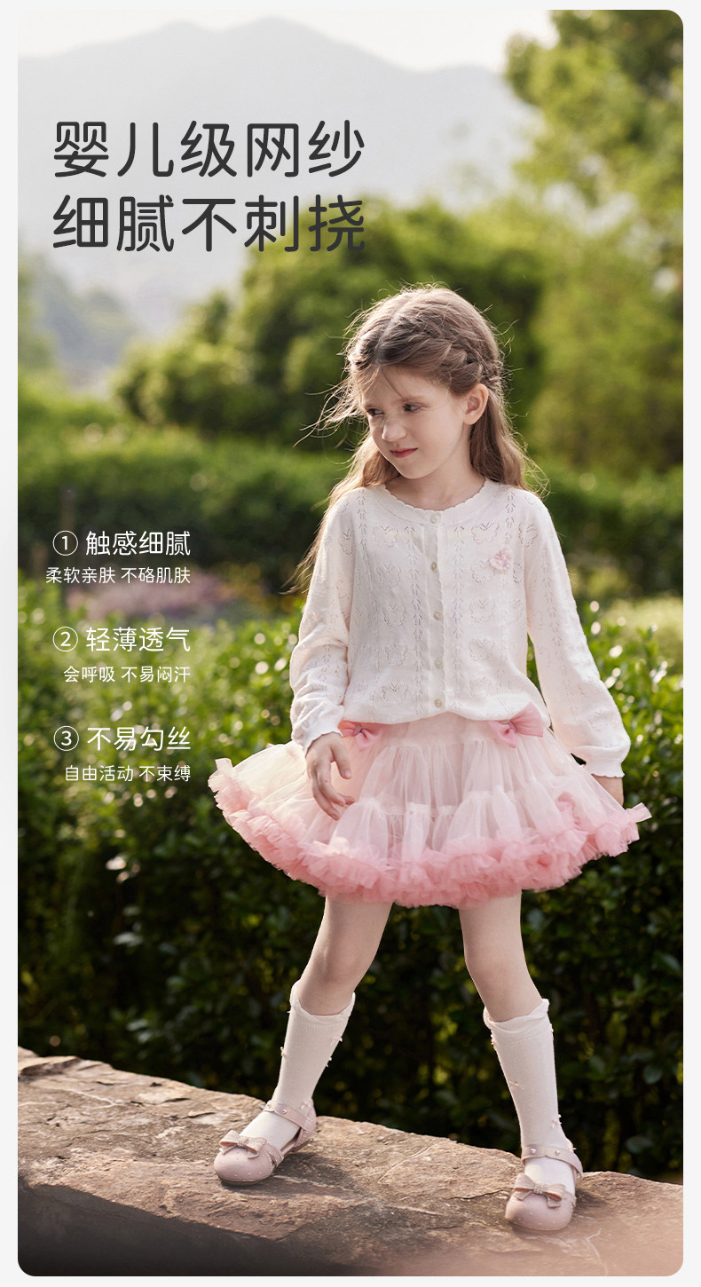 戴维贝拉女童半身裙tutu裙夏季新款儿童粉色公主裙子宝宝蓬蓬短裙 — 5