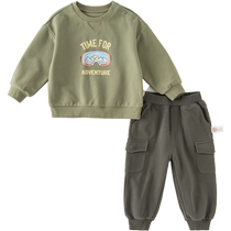 David Bella Childrens Sweater Boys Sports Pants 2024 new spring - dress baby casual outdoor dress