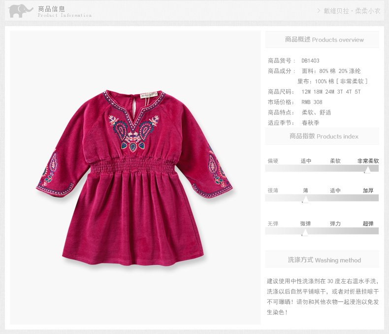 Robes pour fille DAVEBELLA - Ref 2046817 Image 7