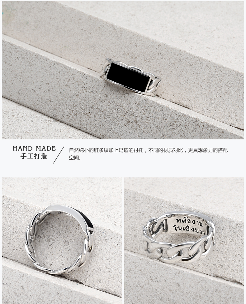 Bague homme MGS    en Argenterie - Ref 3086317 Image 12