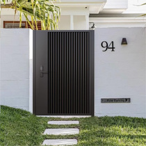 Aluminum art courtyard door aluminum alloy villa double door garden outdoor yard entrance door outdoor perimeter wall small courtyard door