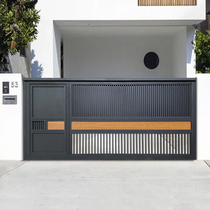 HANDU Handu courtyard villa gate Japanese minimalist style electric translation aluminum art alloy yard garden sub