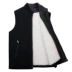 Mùa đông trung niên len vest nam lông một áo ấm cộng với nhung dày cổ áo vest cotton vai bố các kiểu áo ghi lê nam Áo vest cotton