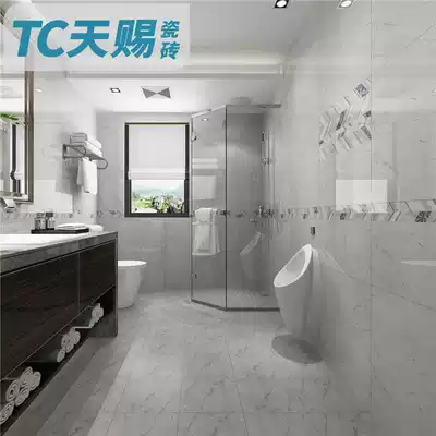 Foshan tile kitchen dressing room gray wall tiles 300x600 hand room bathroom porcelain non-slip wear-resistant floor tiles