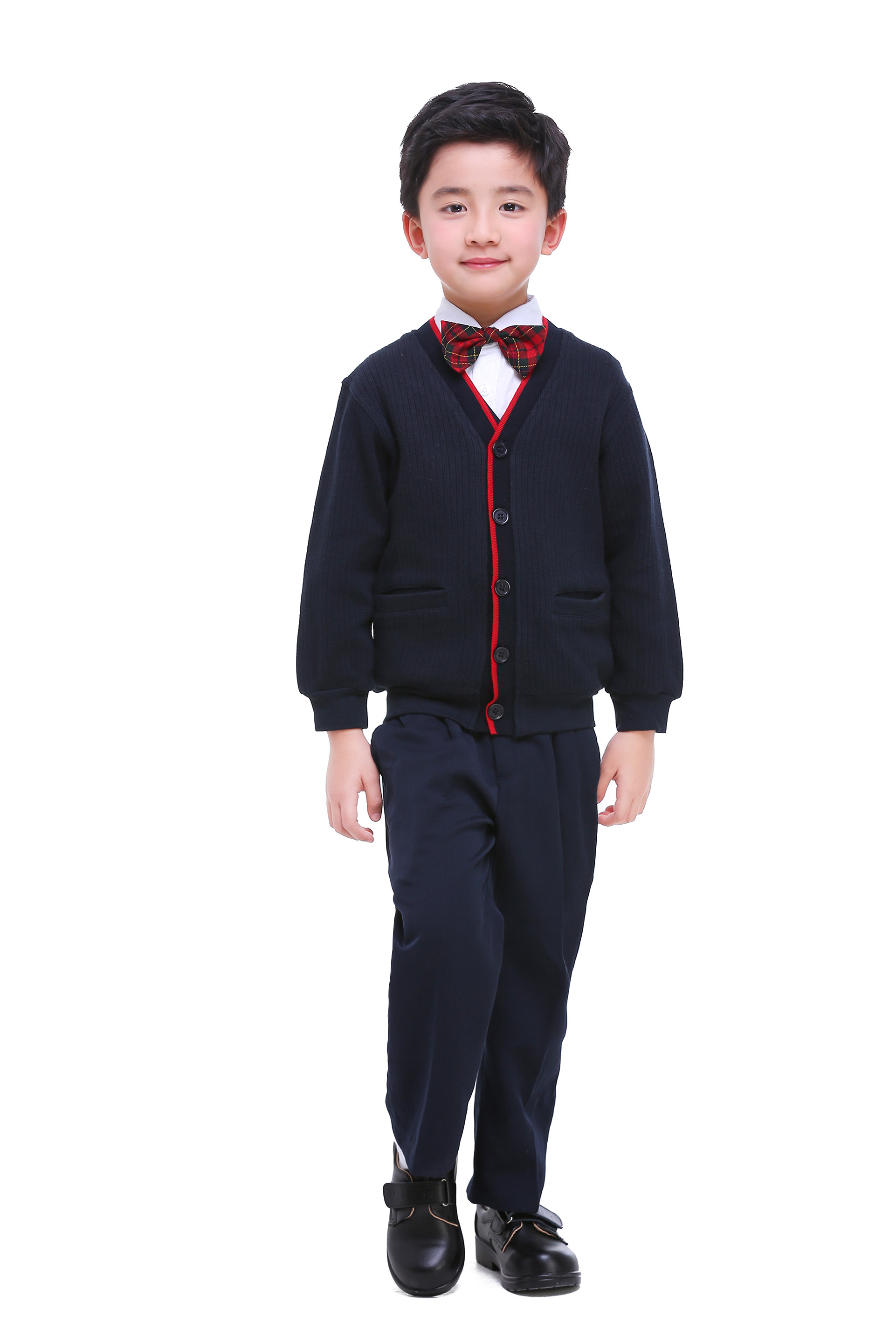 Форма подходит для мужчин и женщин для школьников и студентов, демисезонный пуховик, шерстяное платье, рубашка, жилет, галстук-бабочка, комплект 