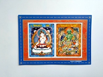 Tibetan Buddhism theme stamps Green and White Duomao Sheetlet Mongolian issue spot