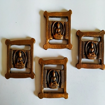 Tibetan Buddhism new Tibet Lima copper copper pieces old scriptures buckle pendant pendant retro National style