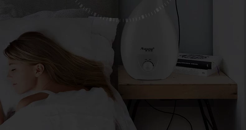 Meirunchen 3L nước nhỏ giọt máy làm ẩm nhà văn phòng thanh lọc im lặng điều hòa không khí máy tạo độ ẩm - Máy giữ ẩm
