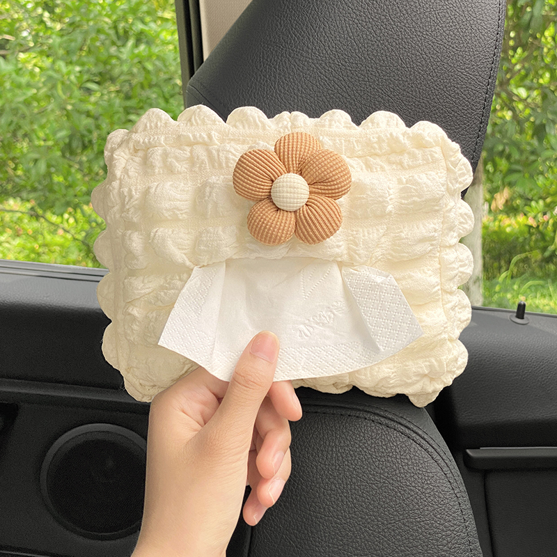 Car-in-car Carton Hanging Car Pumping Cardboard Box Female Driver Cute Car Accessories Visor Armrest Case Paper Towel Box-Taobao