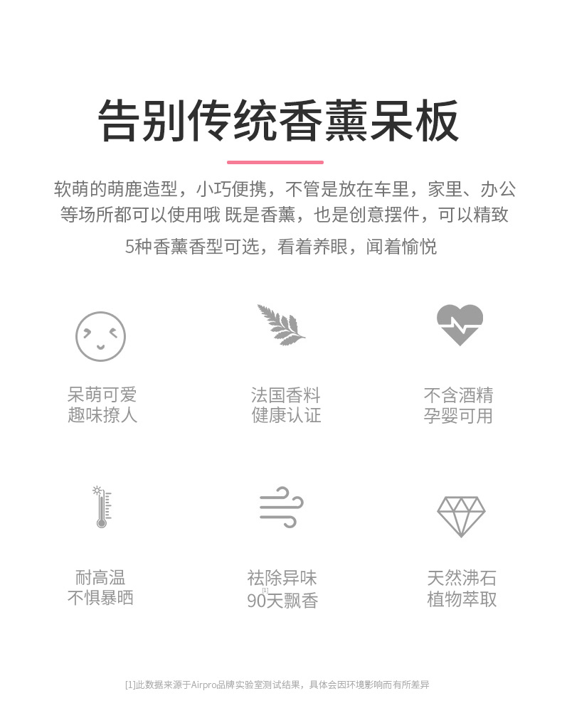 Xe nước hoa xe hơi trang trí cửa hàng xe hơi zeolite hương liệu xe trang trí nội thất nữ balm hương thơm kéo dài - Ô tô nội thất Accesseries trang trí xe ô tô