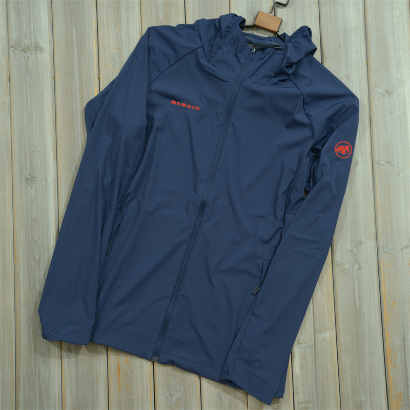 2026 Summer Edition Mammoth Glacier Elephant Men's Casual Ice Silk Sun Protection Clothing Outdoor Lightweight Hooded Jacket