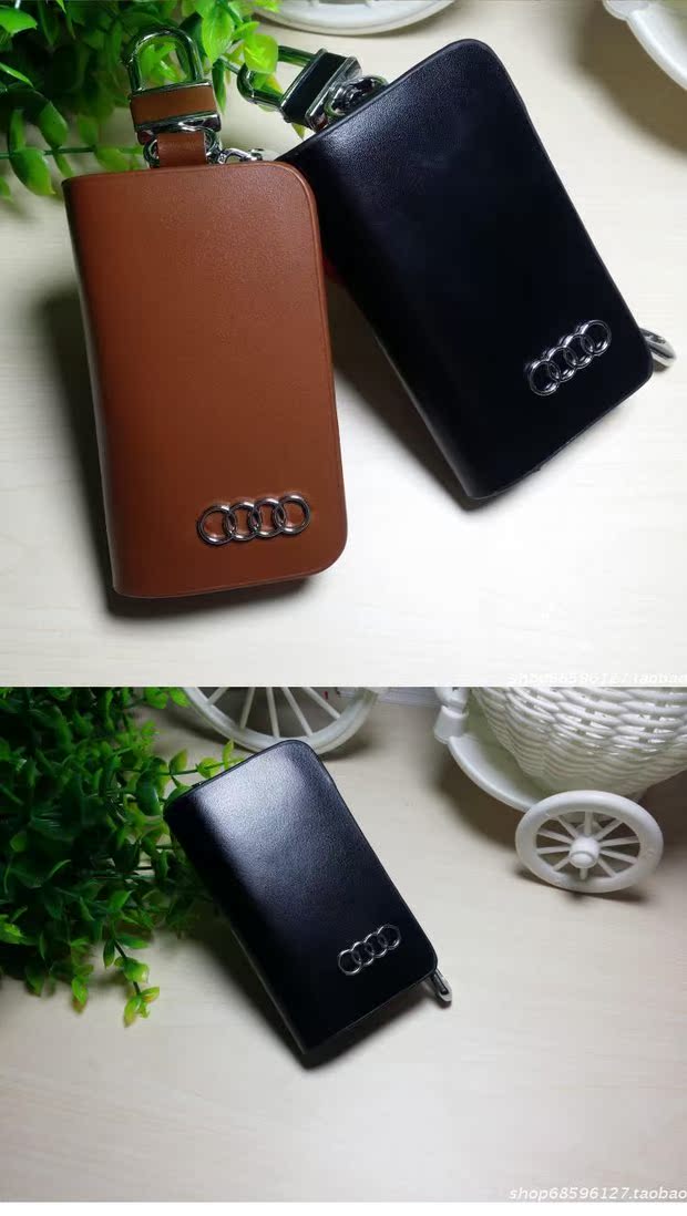 Vỏ xe chìa khóa xe Audi vỏ nam và nữ bằng da Q5Q3A34Q7A7A8L nắp khóa bảo vệ đặc biệt - Trường hợp chính ví nữ đẹp 