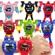 Avengers Iron Man Spider-Man Children Biến dạng Đồng hồ điện tử Robot King Kong Đồ chơi giáo dục Học sinh - Đồ chơi giáo dục sớm / robot