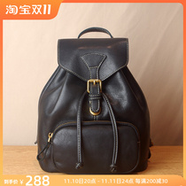 Niche Original Leather Womens Backpack 2022 New Western Style Retro First Layer Leather Mini Leather Backpack
