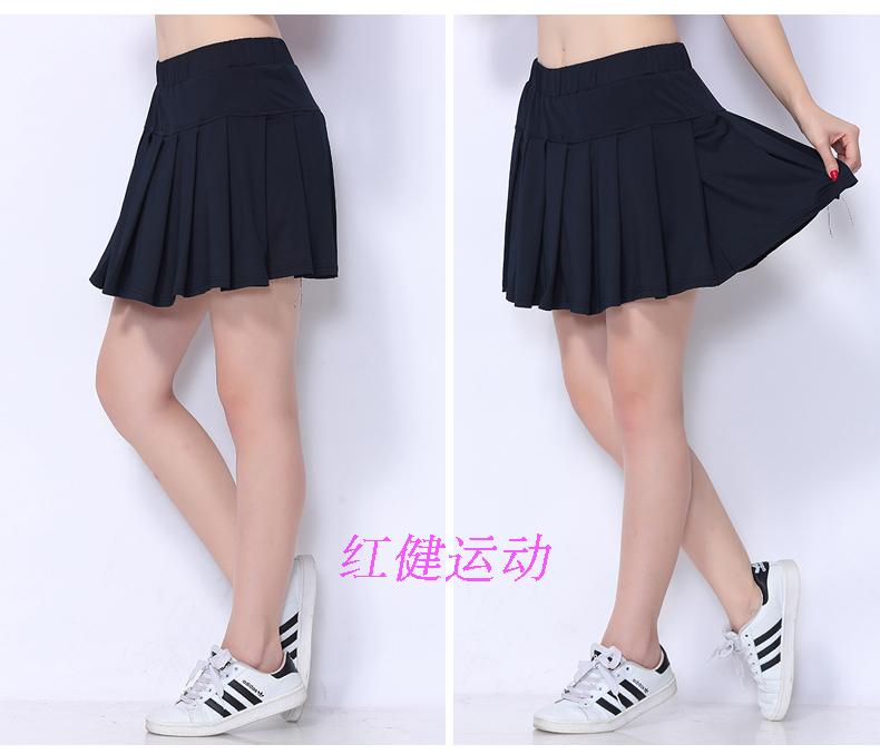 Váy ngắn, trắng tinh khiết, thoáng khí, váy bán thể thao, váy tennis, váy, váy, múa vuông, lót, cổ vũ, trang phục bộ nỉ the thao nữ mùa đông