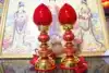 Buddhist supplies Wave lamp God of Wealth Lamp Changming Lamp Lucky Wave Lamp Buddha Hall Lamp Lotus Lamp for Buddha Lamp pair