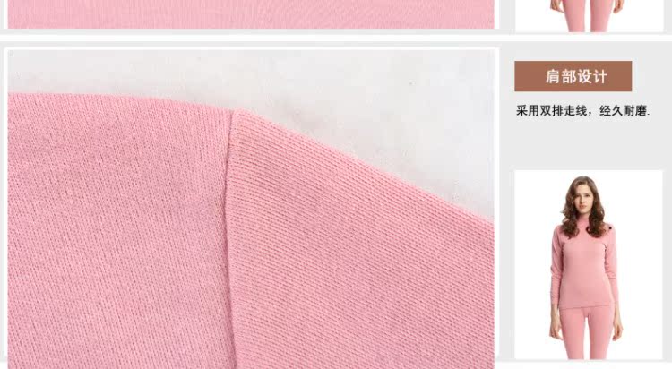 Red Ni ấm đồ lót nữ cotton nửa cao cổ áo mỏng XL Qiuyi Qiuku phù hợp quần áo giữ nhiệt cao cấp