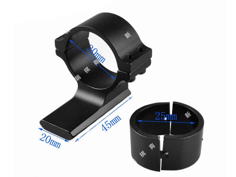 25 30mm caliber aluminum alloy 20 bayonet extension guide flashlight laser connection bracket clamp converter