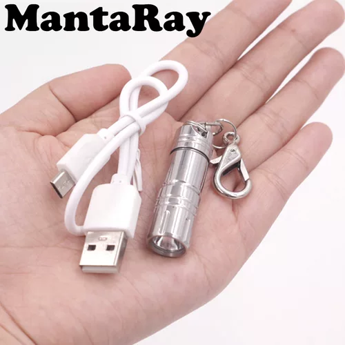 Mantaray Cree Xpg2 мини -нержавеющая сталь USB -зарядка
