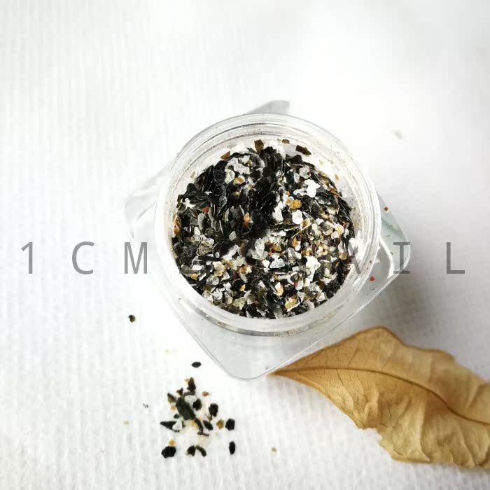 1CM2 móng tay màu kim loại mảnh quặng đá cẩm thạch bột marshmallow dụng cụ làm móng tay khuyên trang sức - Công cụ Nail đồ làm nail