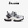 Реба/Чжоу также носят ту же самую обувь non-mystery galaxy shoes, новинка осени 2025 года, повседневная женская обувь для папы серебристого цвета. mini 1