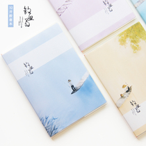 Rubber sleeve notebook soft copy cute hipster student notepad exercise book thick diary 32k simple