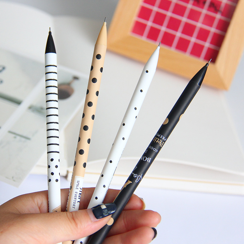 Cartoon Cute Automatic Pencil Creativity Simple And Generous Little Fresh Press Pencil Korea Stationery Wholesale