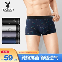 Playboy, хлопковые антибактериальные трусы, дышащие трендовые летние штаны