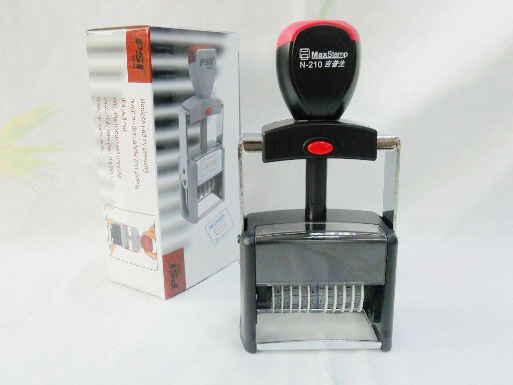 Maxstamp N-210 gipson digital seal 10 number chapter adjustable metal digital tipper print