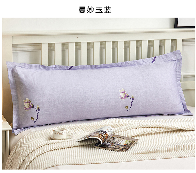 Vỏ gối dài 1,2m đôi cotton không chứa gối dài Bông đôi gối dài 1,5m gối bầu