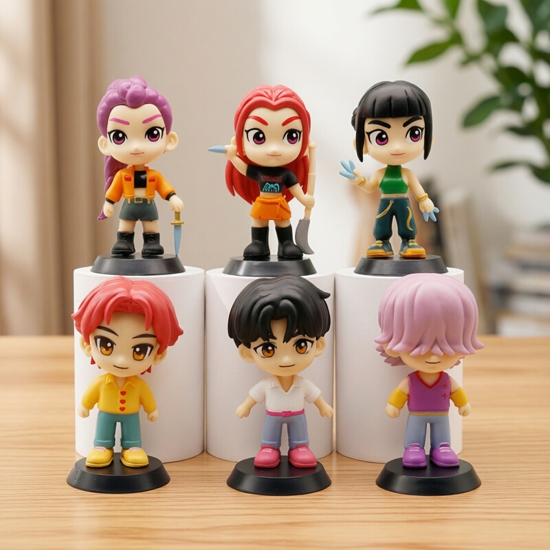 Large-Sized Hunter Girl Group Figure Set Kpop Rumi Zoyamiela Doll Figurine Anime Peripheral Blind Box Toy
