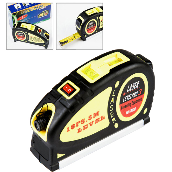 Laser gradienter infrared electronic horizontal ruler beating wire instrumental straight cross-line cross dots with measuring tape 5 5 m