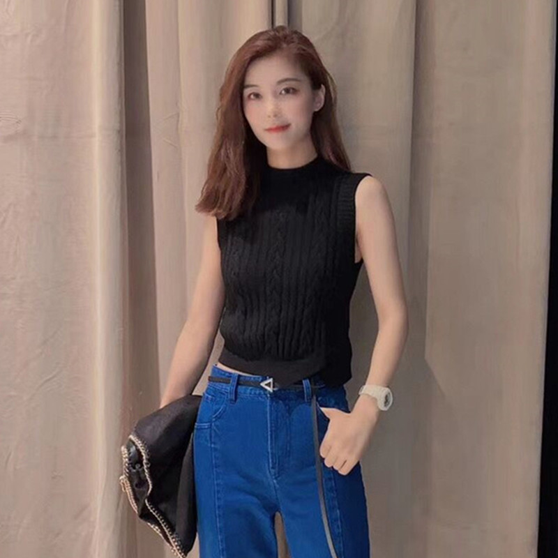 Ouama Shiqi 2022 spring new sleeveless wool knitted vest vest 5399380-1T12311-033