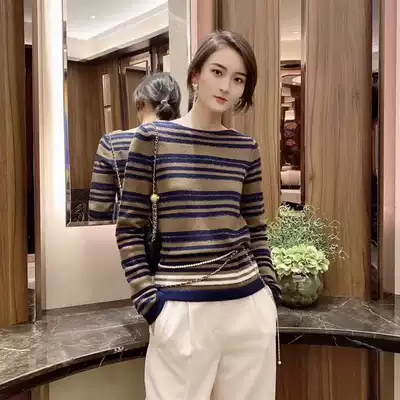 New Brother 2021 Spring and Autumn New Style Striped Knit Sweater 1399419-7t01829-005