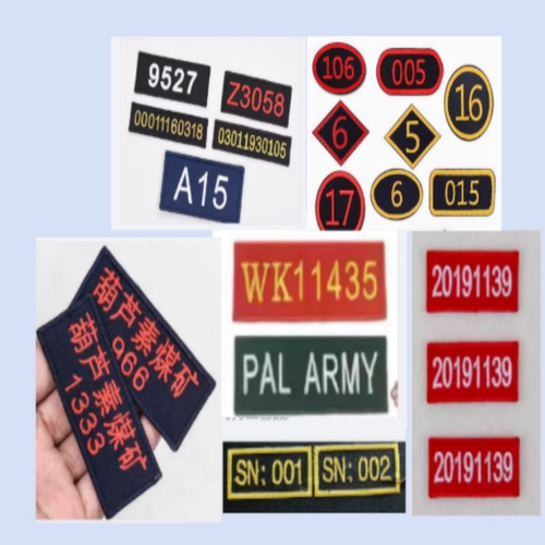 Цифровая форма, значок для школьников, именная наклейка, с вышивкой