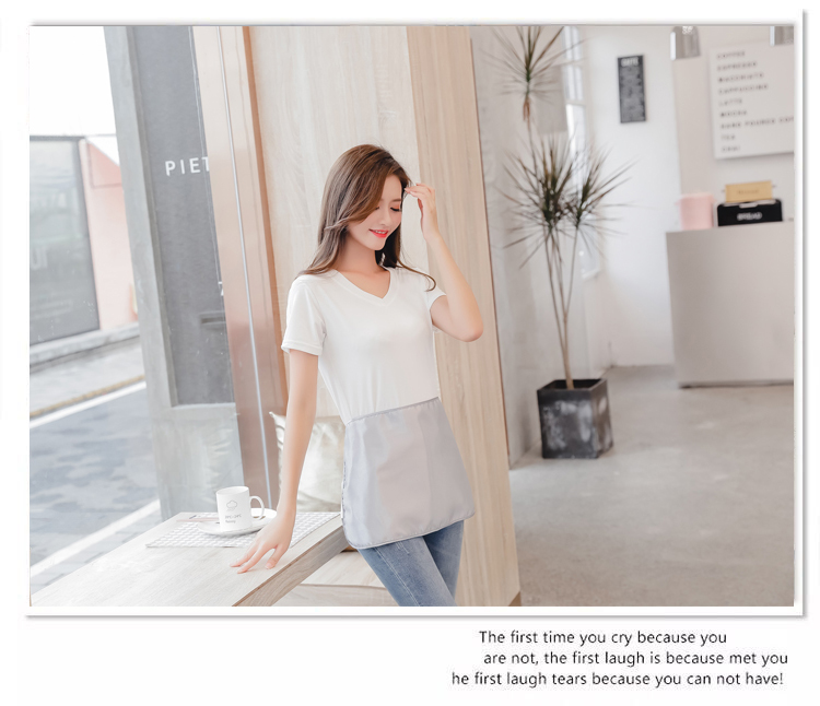 Bảo vệ bức xạ phù hợp với phụ nữ chăm sóc tạp dề lốp xe sợi bạc bảo vệ quần áo nữ tạp dề điện thoại di động máy tính mang thai làm việc đầm nhung chống bức xạ cho bà bầu