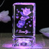 Hoa hồng pha lê trang trí chữ trang trí 3d khắc sáng tạo lãng mạn Ngày Valentine tặng bạn gái sinh nhật trang trí phòng khách nhỏ Trang trí nội thất