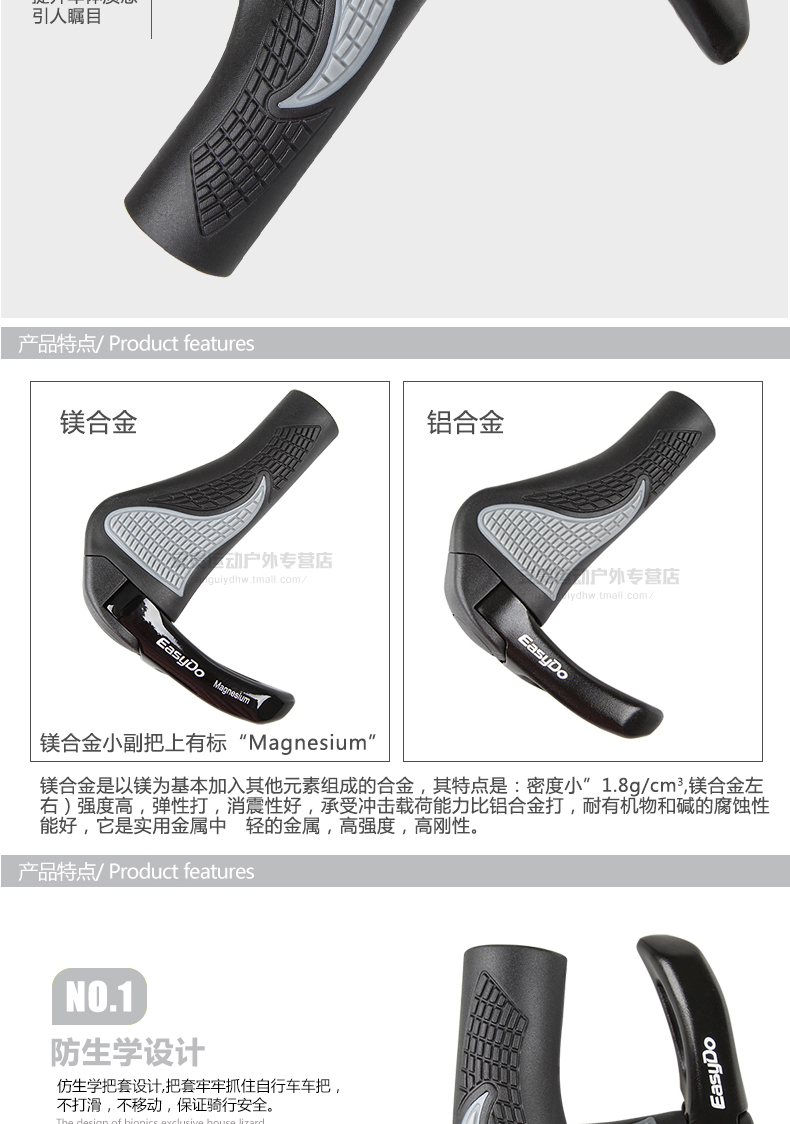 Poignées de vélo EASYDO - Ref 2352130 Image 6