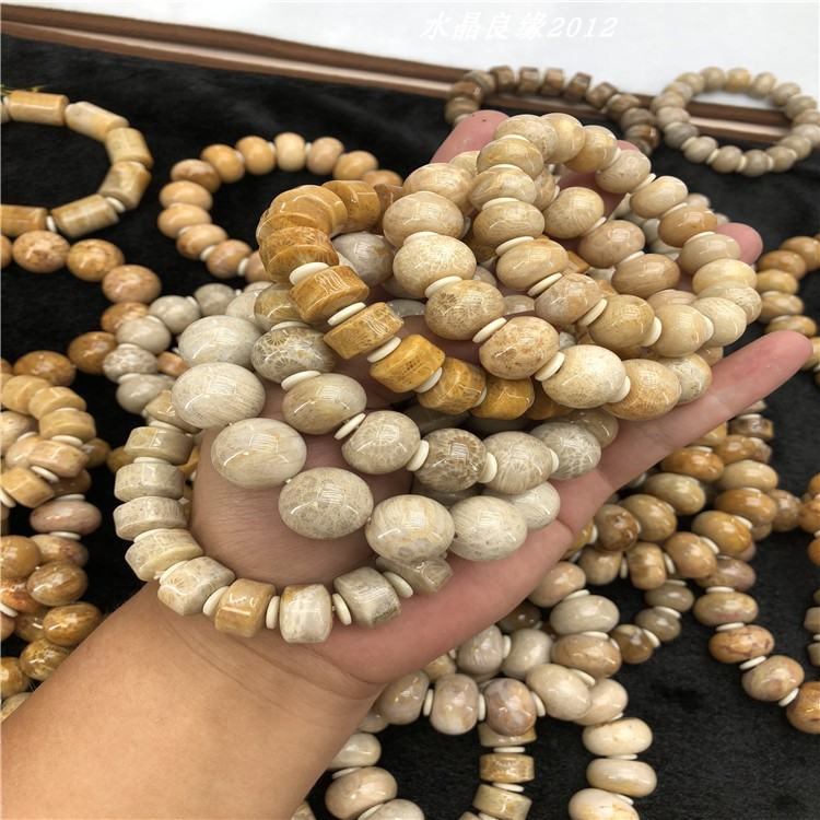 Có thể chọn san hô ngọc bích đá hoa cương lớn bàn tính hạt cườm vòng tay hermes