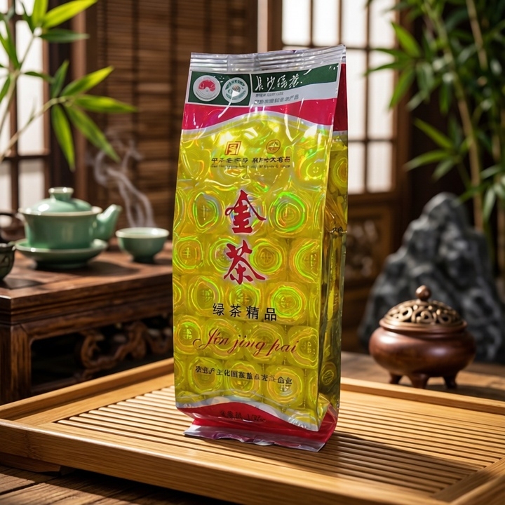 2026 New Tea Mingqian Spring Tea Jinjing Brand Tea Jinjing Green Tea Premium 100g Bagged Hunan Jincha