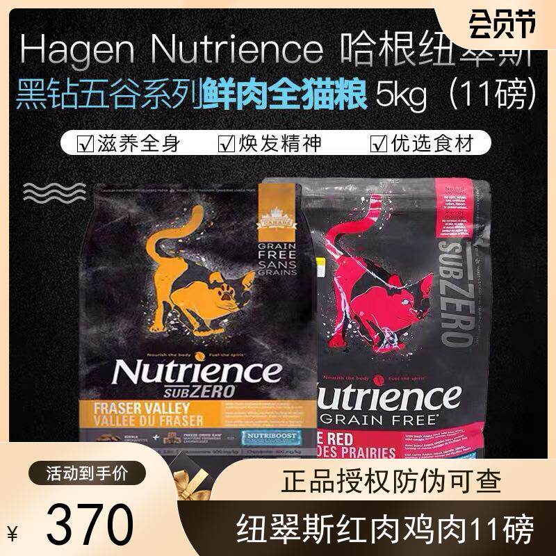 Officially authorized Canada to import 11 pounds of Nutrierce Hagen Neutriez Black Drilled Cat Grain Red Meat
