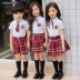 Dịch vụ làm vườn mẫu giáo mùa hè trẻ em mới lớp dịch vụ tùy chỉnh ảnh tốt nghiệp quần áo gió trường đại học đồng phục phù hợp - Đồng phục trường học / tùy chỉnh thực hiện quần áo be trai sành điệu Đồng phục trường học / tùy chỉnh thực hiện