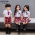 Dịch vụ làm vườn mẫu giáo mùa hè trẻ em mới lớp dịch vụ tùy chỉnh ảnh tốt nghiệp quần áo gió trường đại học đồng phục phù hợp - Đồng phục trường học / tùy chỉnh thực hiện quần áo be trai sành điệu Đồng phục trường học / tùy chỉnh thực hiện