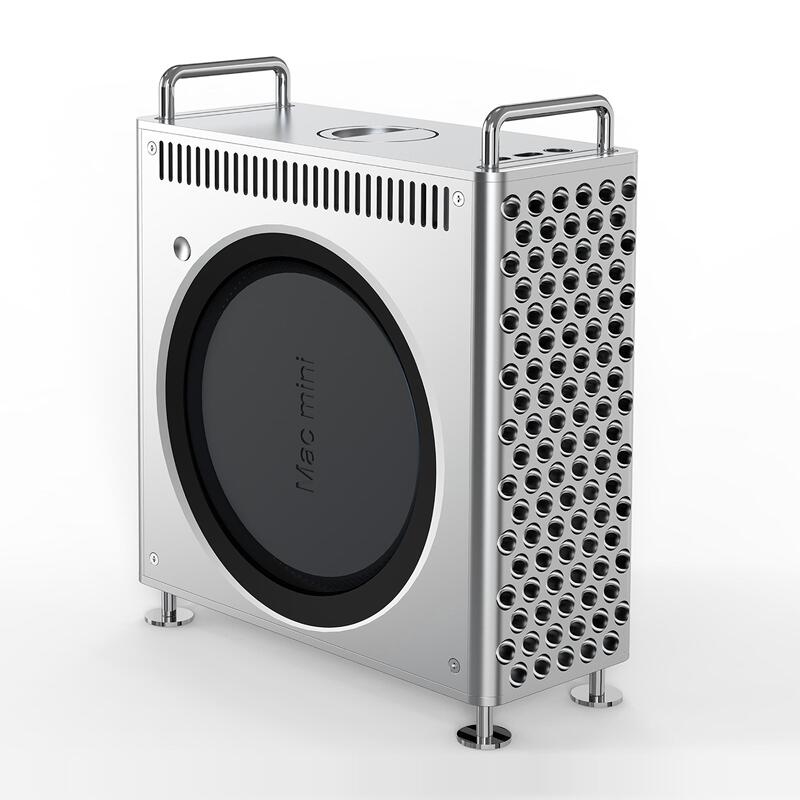 Mac Mini M4 Aluminum Alloy Chassis Protective Case Stand Can Expand External Storage and Add Solid-State Drive Enclosure Base Mac Mini M4 Aluminum Alloy Chassis Protective Case Stand Can Expand External Storage and Add Solid-State Drive Enclosure Base