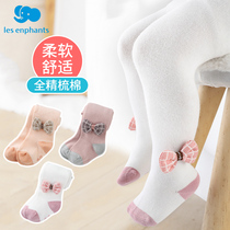 Libaby room childrens socks spring and autumn cotton thin Princess girl newborn baby big pp baby pantyhose